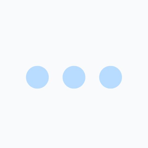 Three light blue circles arranged horizontally against a white background.